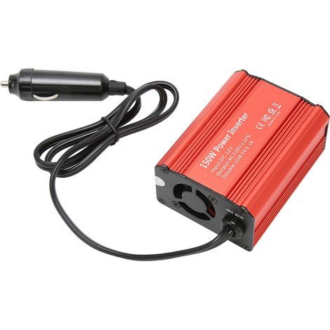 150W 12V auf 220V Kfz-Wechselrichter mit 2,1A USB-Anschlüssen - Spannungswandler für Computer und Geräte (1/5)