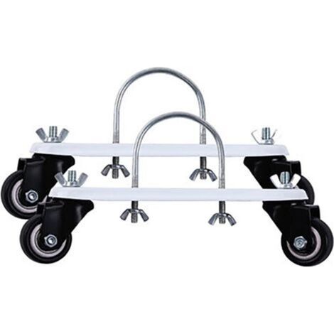 Roulette De Radiateur Remplie D'huile 2 Pièces Chauffage Électrique Mobile Base Universelle Facile À Installer Roulette De Chauffage Remplie D'huile avec (1/4)