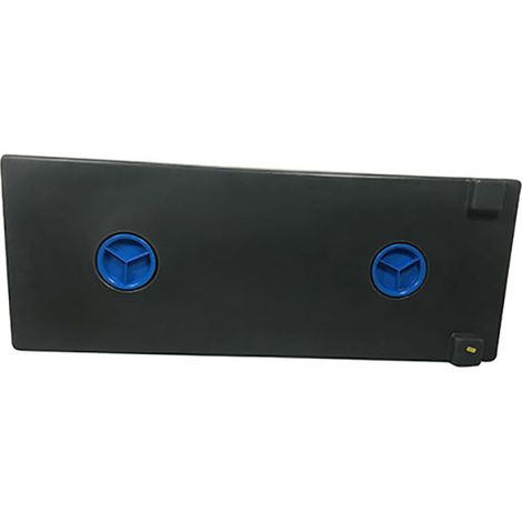 Plast'Up Rotomoulage – Réservoir de chasse d'eau 80L ultra-plat 14cm – Polyéthylène rotomoulé – 2 bouchons de visite Ø 120mm – Éco-responsable 100% recyclé