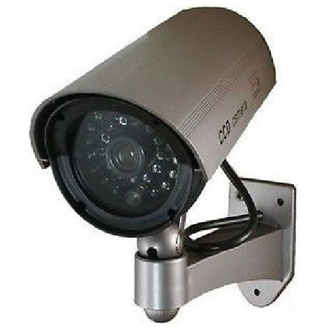 Trade Shop - Dummy-Dome-Kamera mit blinkender IR-LED, Videoüberwachungskamera -
