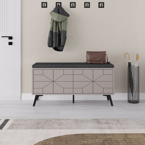 Schuhschrank Dune Bank Mokka Melamin 107x55x35 cm