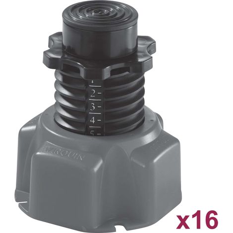 Lot de 16 pieds pour receveur de douche Wirquin réglables en hauteur de 88 à 172mm