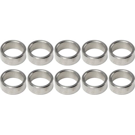 Kit de 10 rondelles d'espacement en acier inoxydable, diamètre extérieur 15 mm, diamètre intérieur 12 mm, référence 3515-0015-0060 (1/5)