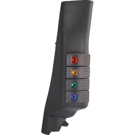 Panneau de commutation de pilier A 4 pods LED côté gauche pour Jeep JK 2011-2017 accessoires voiture intérieur. (1/4)