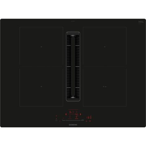 Piastra a induzione Siemens iQ500 ED711HQ26E da 70 cm con controllo touch e cappa integrata, colore nero (1/5)