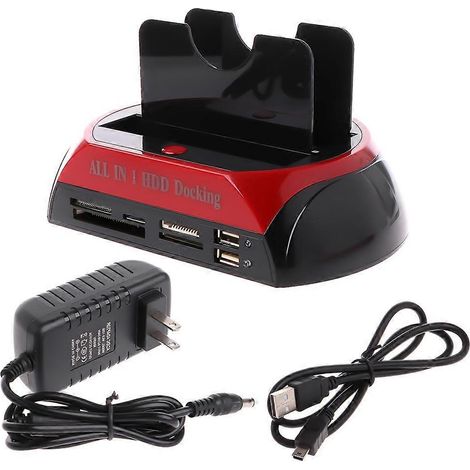 All-in-One-HDD-Dockingstation mit IDE- und SATA-Doppelfestplattenleser (1/5)