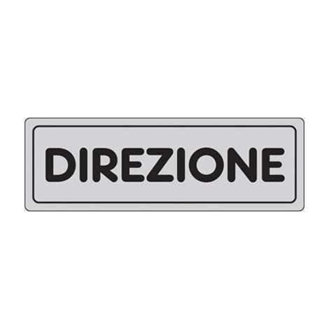Targa Segnaletica Adesiva Direzione Vinile 15 x 5 cm 10 Pezzi