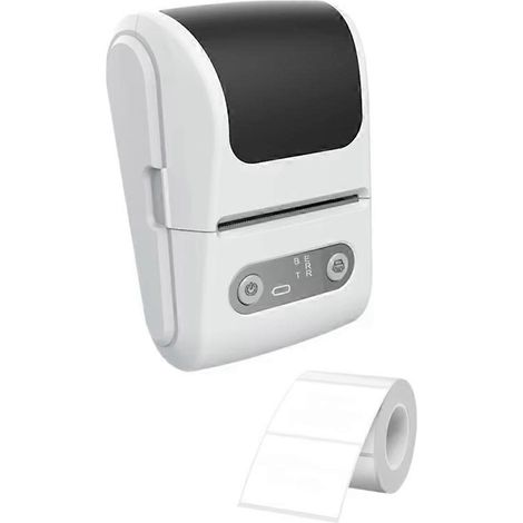 Imprimante d'étiquettes thermique sans fil - Idéale pour imprimer des étiquettes de produits, d'adresses et de prix, sans encre, facile à utiliser avec un téléphone (1/5)