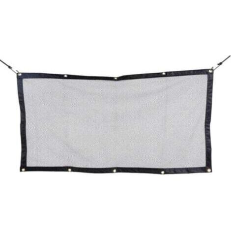 Filet pour Voiture pour Animaux Portable Filet de Protection Voiture Séparation pour Chien Chat Filet avec Crochets et Cordes Grille de Séparation Universelle pour Voiture 115cm×62cm (1/4)