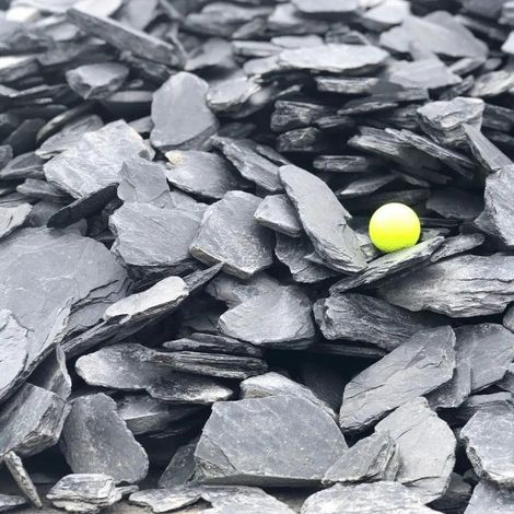 Grava Pizarra Decorativa - Big bag 1.000 kg. - 40-100 mm - Gris