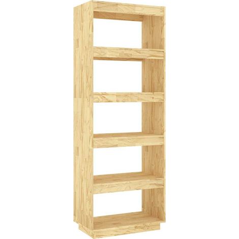 Maison Exclusive - Bücherregal/Raumteiler 60x35x167 cm Massivholz (1/5)