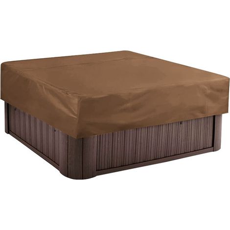 Housse de protection pour spa extérieur – Tissu Oxford imperméable – Résistante aux UV et à la poussière – Dimensions 220x220x30 cm (1/3)