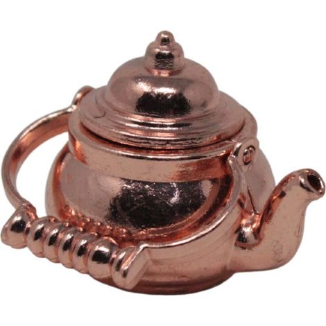 Teiera in Metallo color Rame Miniature per Presepe 86758 (1/5)
