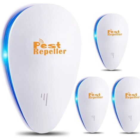 [NEVER USED] Ultrasonic Pest Repeller, 4 Packs, 2022 Upgraded Electronic Pest Repeller Control, Rat Repellent, Insect Repellent, Spider Repellent Ultrasonic Rodent Repellent Plug In for Mosquito,Mouse (1/4)