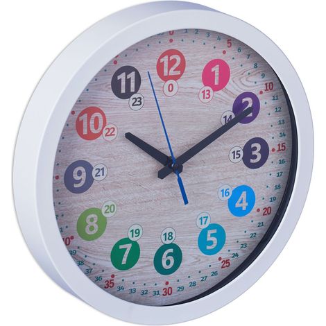 Orologio da parete bianco per bambini