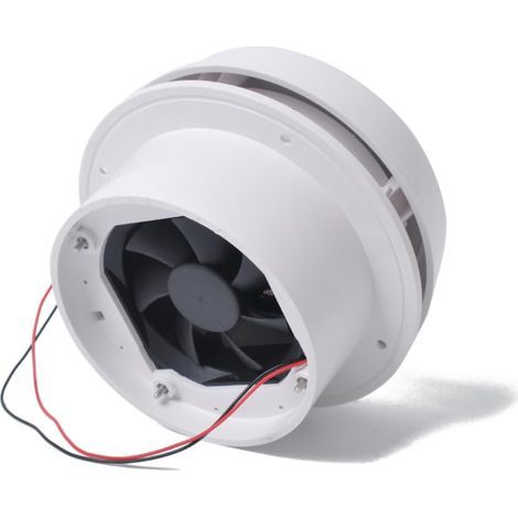 Ventilateur de Toit pour Camping Forme Champignon Circulaire Résistant aux Intempéries Blanc Accessoires pour Véhicules Utilitaires et Yachts (1/5)