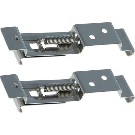 Lot de 2 Supports à Ressort pour Plaque d'immatriculation de Voiture, Camion, remorque. (1/4)