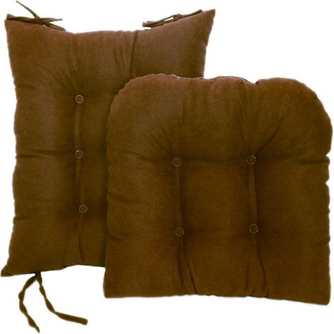 Juego de cojines de café MINKUROW para mecedoras, cojines antideslizantes para mecedoras con lazos, cojines de asiento suaves y gruesos para interior, oficina, hogar (1/5)