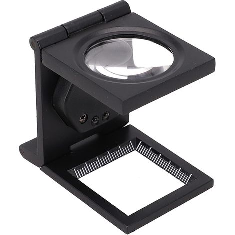 Foldable Metal LED Magnifying Glass With Scale for Fabric (1/4)