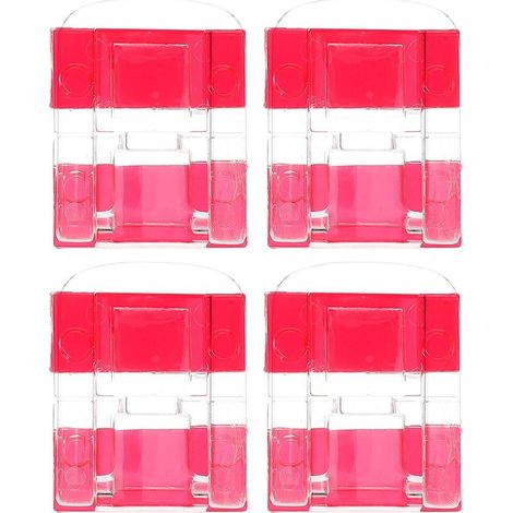 Cabilock 4 Loquets adhésifs transparents en acrylique pour portes (1/5)