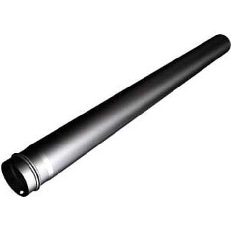 Buderus Abgasrohr 1000x80x0,6mm, Schwarz emailliert