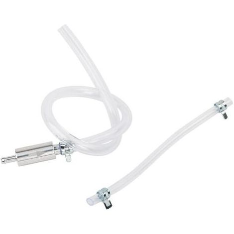 Kit Purge Frein Moto Seringue Aluminium et PVC Tuyau de Purge de Frein Moto Bleeder Pompe à Huile Clapet Anti-retour Kit de Purge de Frein et d'Embrayage 45cm pour Moto Voiture (Trans (1/4)