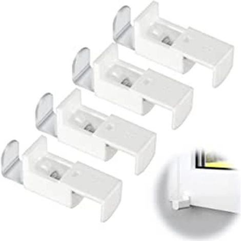 Supports de fixation pour rideaux plissés en forme de L, supports de fixation pour rideaux plissés, supports de fixation pour rideaux plissés. (1/5)