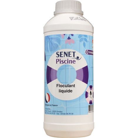 Floculant liquide pour filtre à sable - Bidon de 1L - SENET Piscine (1/2)