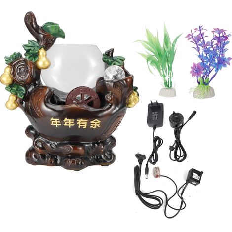 Fontaine de Bureau LED avec Aquarium, Décoration pour Maison Bureau Chambre
Pompe 3W 220-240V / Atomiseur EU 100-240V 24V (1/5)