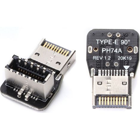 Adaptateur Métal USB 3.1 10Gbps Mâle vers Femelle Type E, Extension Plug & Play (1/5)