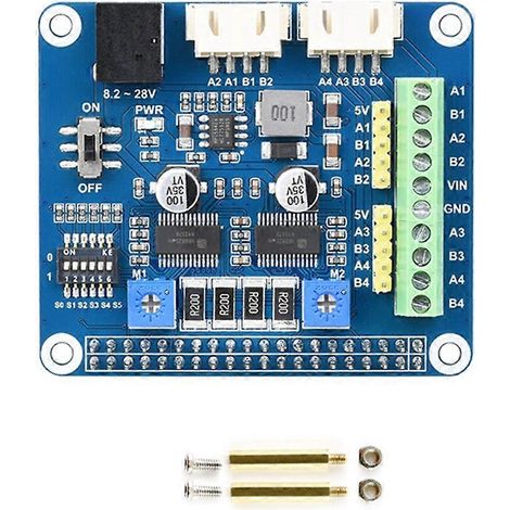 Raspberry Pi Stepper Motor HAT Erweiterungsplatine bis zu 1/32 Mikroschritt für Jetson Nano zum 3D-Druck DRV8825 (1/5)