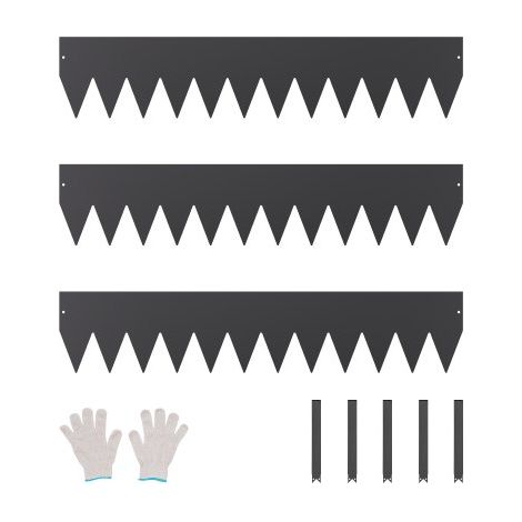 Bordure de Jardin en Acier - Lot de 3 Bordures Paysagères en (1/5)