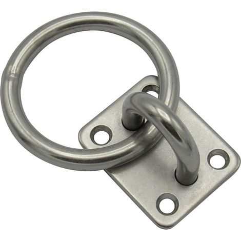 Stainless Steel Marine Eye Plate with Ring 5MM x 35MM (Lashing Tie Down Boat Yacht) (1/5)