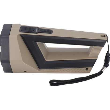 Lampe torche portable LED haute puissance avec affichage de la puissance, charge de téléphone portable et lumière rouge COB. (1/5)