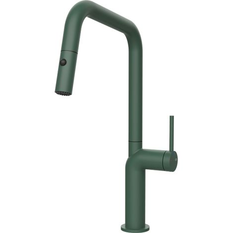 Gessi Stelo 60307 276 Miscelatore cucina con doccetta estraibile finitura Agave (1/2)