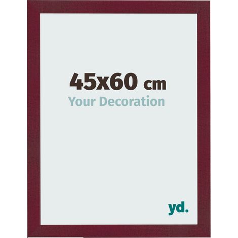 yd. - Cadre photo 45x60 - Vin Rouge Patine - MDF - Bologna (1/5)