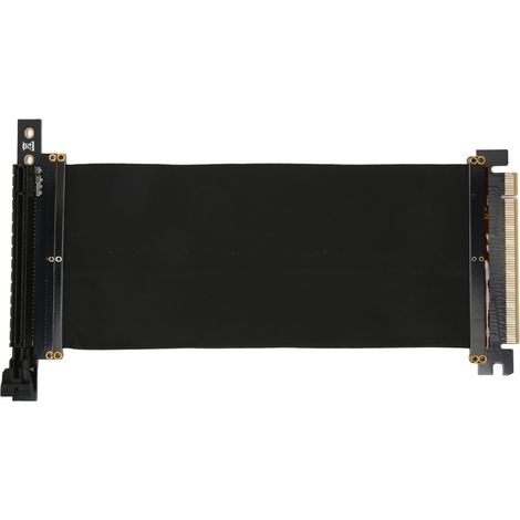 Rechtwinkliges PCIe 3.0 x16-Verlängerungskabel mit EMI-Abschirmung, kompatibel mit RTX 2060 und GTX 1080 Ti