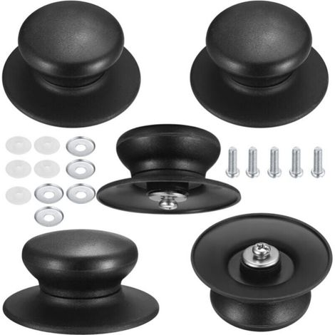 5Pcs Universal Pot Lid Knobs Cookware Knob Heat Resistant Lid Knobs for Pot Lid Lifter Handle Parts Set (1/5)