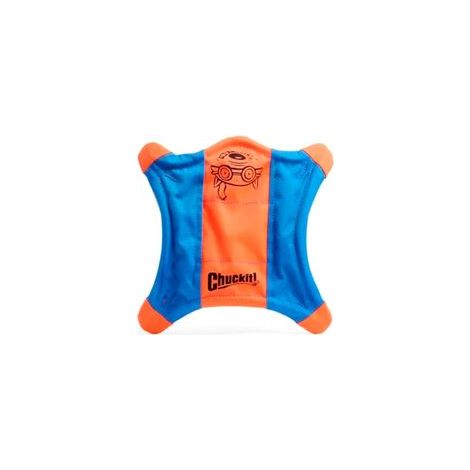 Giocattolo per cani a forma di scoiattolo volante - Galleggiante in acqua - Realizzato in tela di poliestere morbida e resistente - Per cani di taglia media - Taglia media - Diametro 9,5 pollici - Con