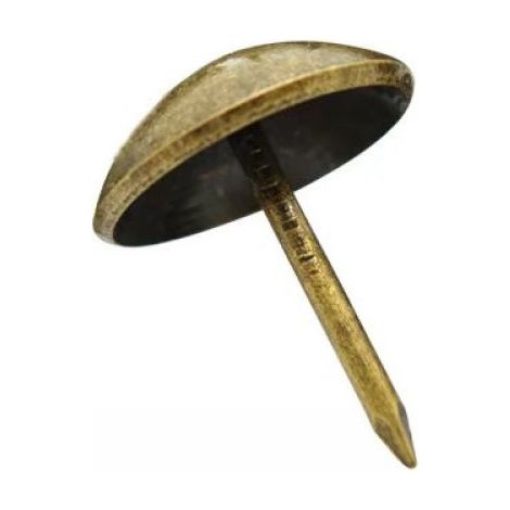 Clous De Tapissier Dôme Haut - 11/16 Pouces - Tige De 5/8 Pouces - Pour Canapés Fauteuils Portes Bois Cuir - Lot De 10 (1/5)