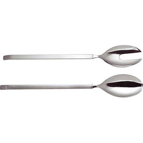 Alessi 4180/14 Dry Posate per Insalata in Acciaio Lucido con Manico Satinato (1/2)