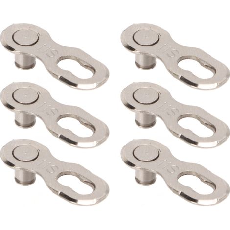 10 Maillons de Chaîne Argent Rapide Compatible VTT et Vélo Route, Connexion Rapide 11 Vitesses - Lot de 10 Pièces (1/5)