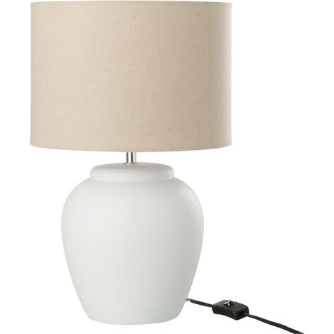 Lampe à Poser en Céramique "Méli" 48cm Blanc (1/3)