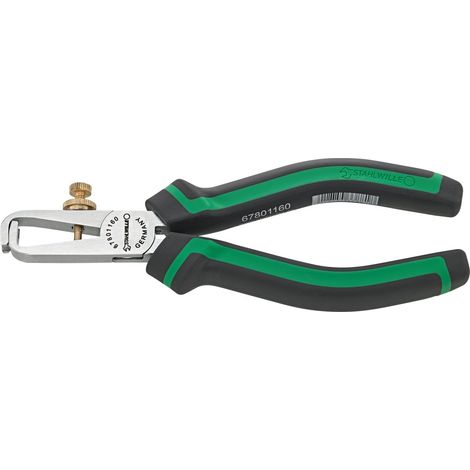 Stahlwille Abisolierzange max.D.5mm² L.160mm, 2-Komponenten-Griff (1/3)