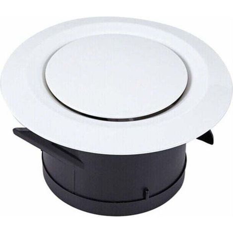 100mm Diameter Ventilation Inlet – Adjustable Round ABS Ventilation Grille – For Air Extraction and Supply – Easy Tool-Free Installation (1/5)