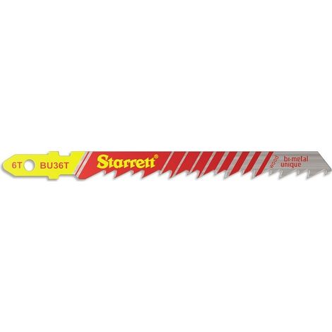Hojas sierra calar madera BU36T 75mm 5 Piezas Starret
