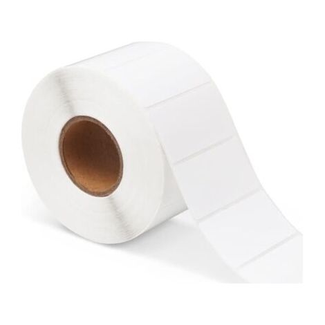 QORVA-Etiquettes Adhésives, 1 Rouleaux 800 Étiquettes Blanches Unies Autocollantes, 6040mm Étiquettes Auto Adhésives pour Imprimer Les Adresses de Courrier Mailing, Étiquette de Prix