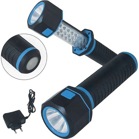 LAMPADA TORCIA DA LAVORO ricaricabile LED base magnetica - UM 90 LLR0