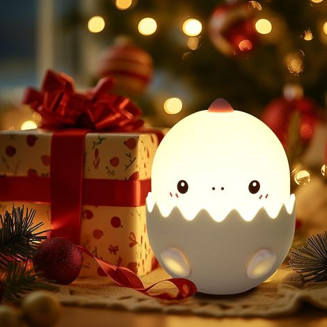 Children's Night Light,  Rechargeable Dinosaur Egg-Shaped Night Light for Kids,  Gift for Children (1/5)