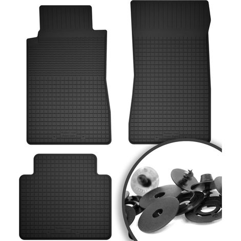 Gummimatten + Stopper für: Mercedes SL R107 lange Front (1971-1989)